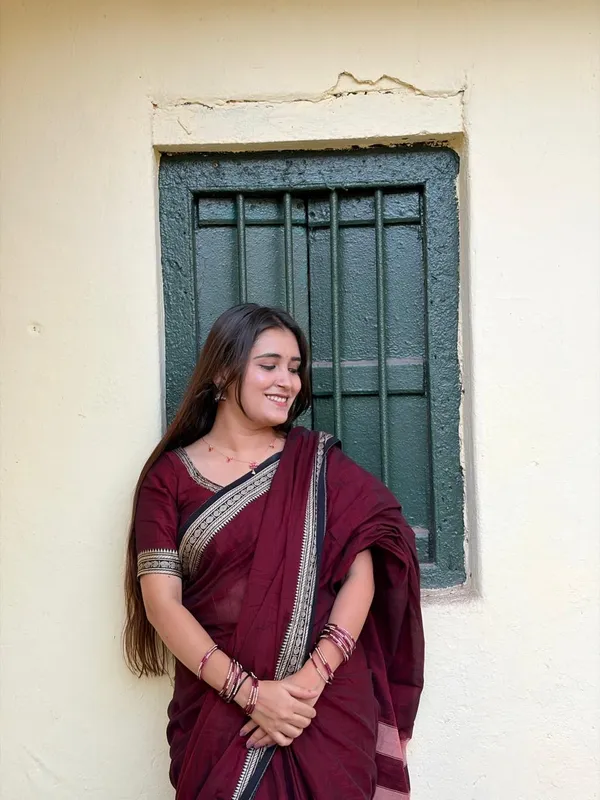 Rudrakshi_border_Pure_Narayanpet__cotton__saree_100%