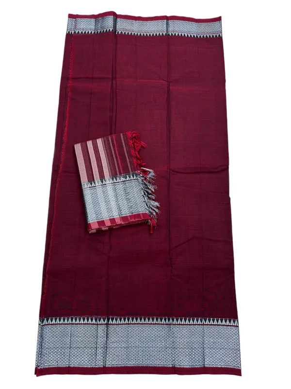 Silver_border_dress_material_with_5_m_dress/pant_&2M_duppatta