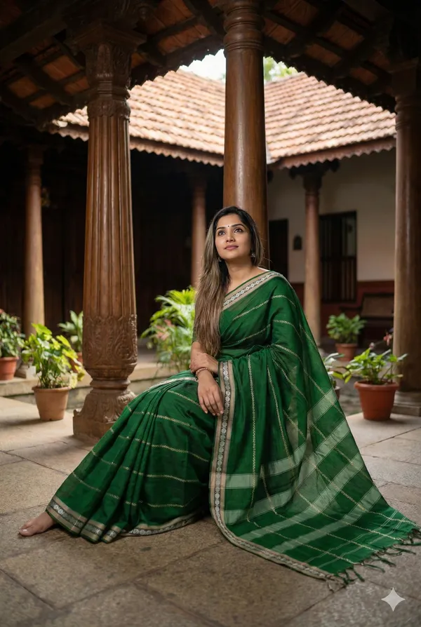 Small_butta_border_pure_naraynpet_cotton_saree_100%