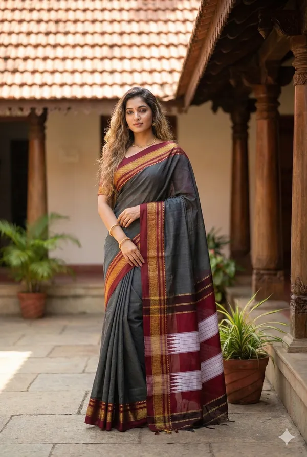 GreyToop_Ilkal_With_Silk_Pallu_Saree_For_Women_Ctntop01