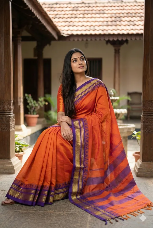 Gm_temple_Pure_Narayanpet__cotton__saree_100%