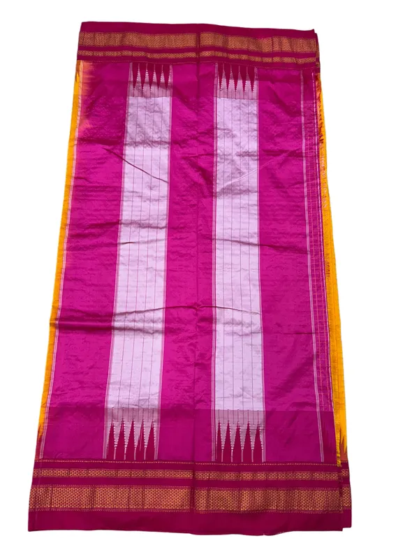 ilkal_Kadiyal_border_saree_with_toop_pallu_and._Contrast_blouse_-6.20_m_saree_with_85_cm_blouse