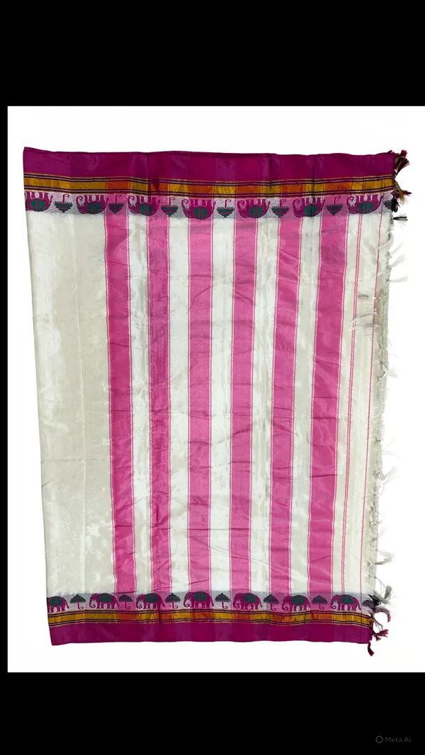 Kerala_famous_elephant__border_white__saree