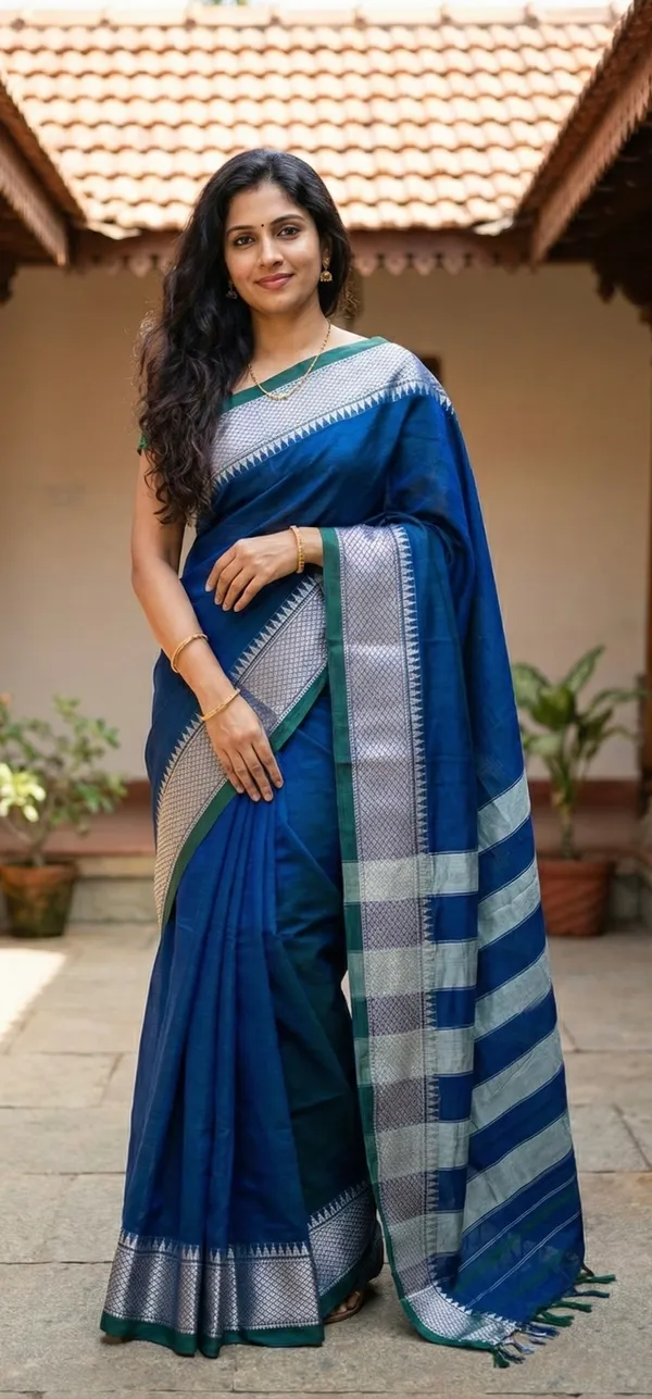 Blue_Premium_naraynpet_cotton__Saree