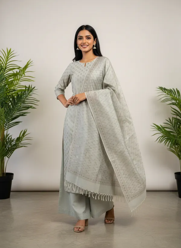 Grey_Banarasi_Mashru_Silk_Unstitched_Suit_Set_with_Dupatta_|_Womens_Festive_Ethnic_Wear