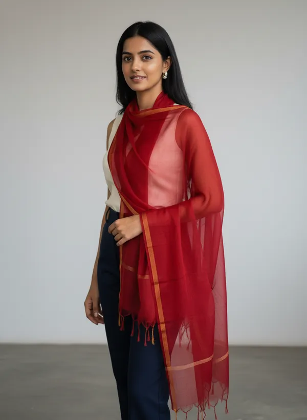 Maroon_Banarasi_Plain_Dupatta_with_Zari_Border_for_Women_|_Lightweight_Traditional_Ethnic_Dupatta