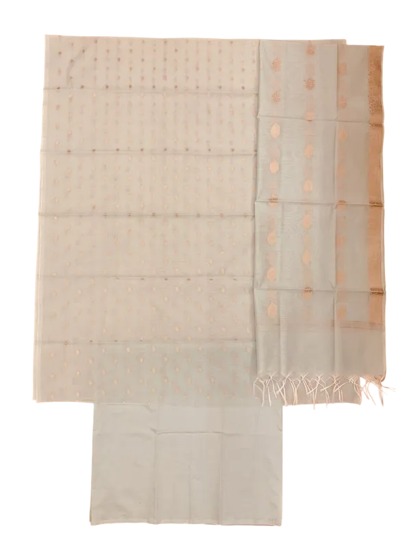 Off_White_Banarasi_Cotton_Silk_Unstitched_Suit_Set_with_Dupatta_For_Women