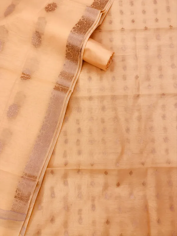 Lemon_Yellow_Banarasi_Cotton_Silk_Unstitched_Suit_Set_with_Dupatta_For_Women