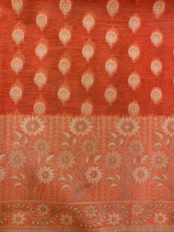 Peach_Banarasi_Cotton_Silk_Unstitched_Suit_Fabric_For_Women