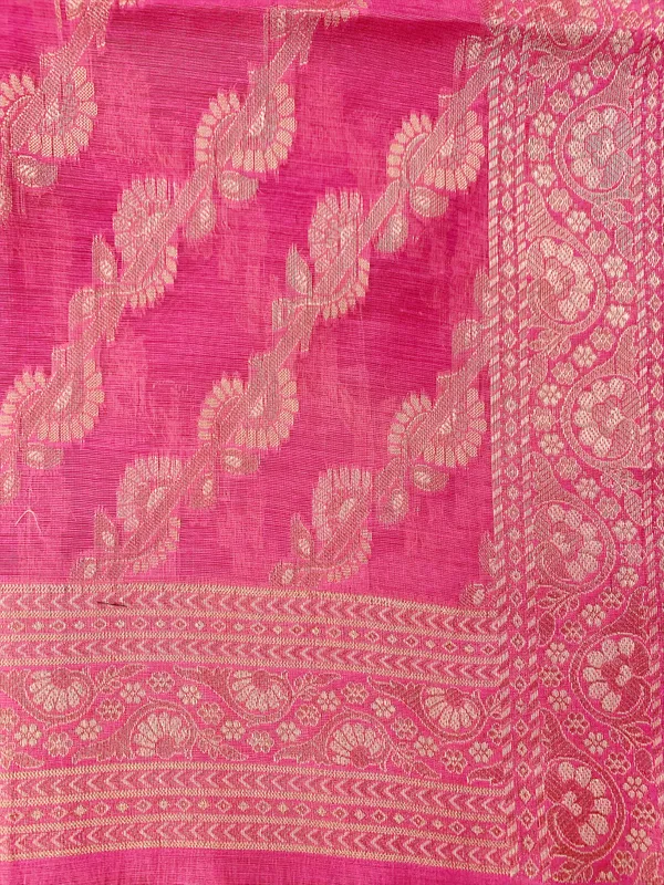 Light_Pink_Banarasi_Cotton_Silk_Unstitched_Suit_Fabric_For_Women