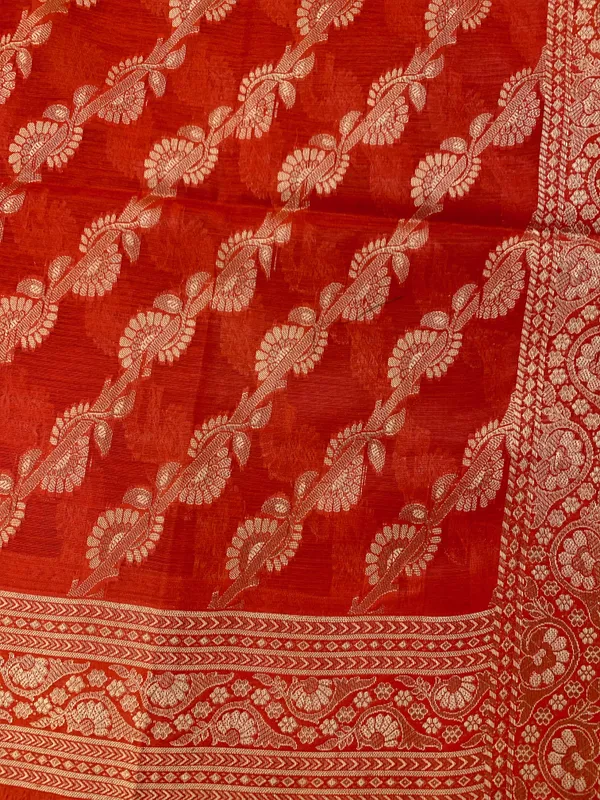 Red_Banarasi_Cotton_Silk_Unstitched_Suit_Fabric_For_Women