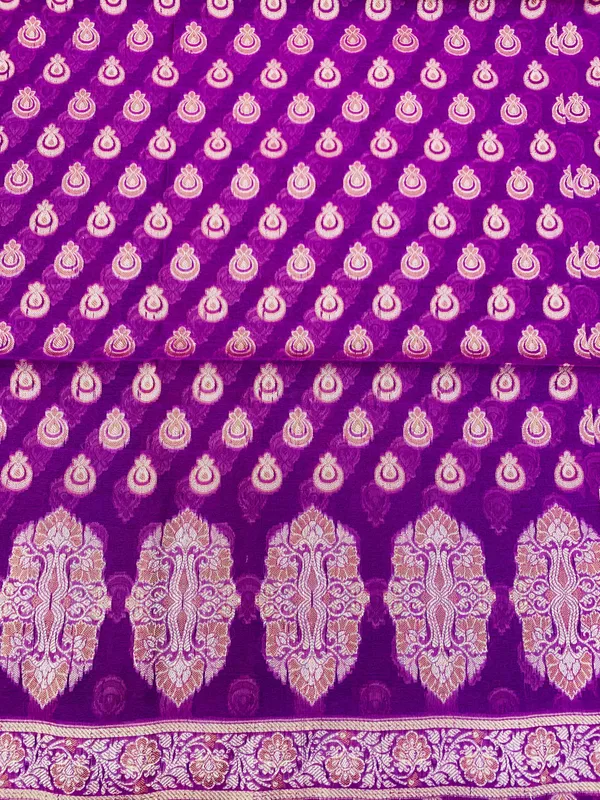 Purple_Banarasi_Cotton_Thread_Work_Unstitched_Suit_Fabric_with_Dupatta_For_Women