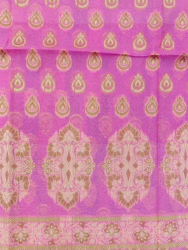 Pink_Banarasi_Cotton_Thread_Work_Unstitched_Suit_Fabric_with_Dupatta_For_Women
