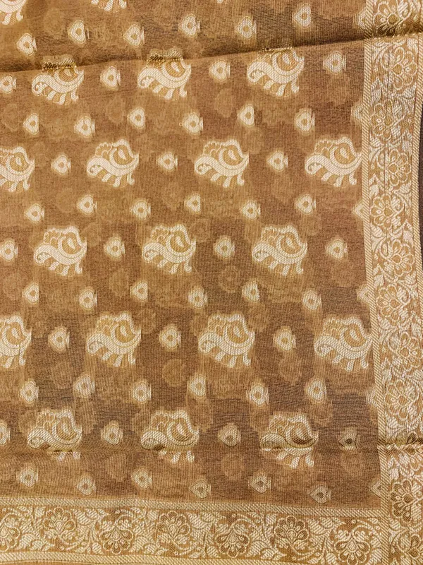 Mustard_Yellow_Banarasi_Cotton_Thread_Work_Unstitched_Suit_Fabric_with_Dupatta_For_Women