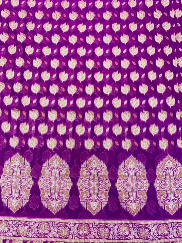 Purple_Banarasi_Cotton_Thread_Work_Unstitched_Suit_Fabric_with_Dupatta_For_Women