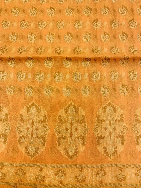 Mustard_Yellow_Banarasi_Cotton_Thread_Work_Unstitched_Suit_Fabric_with_Dupatta_For_Women