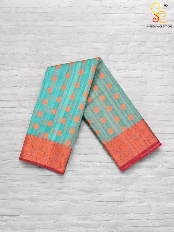Sea_Green_Banarasi_Linen_Saree_with_Zari_Border_–_Elegance_in_Every_Thread_For_Women