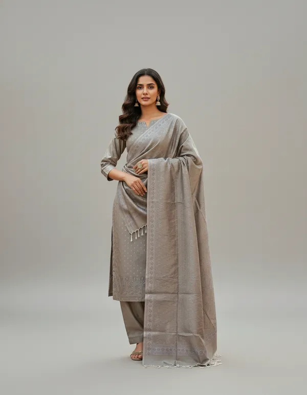 Slate_Grey_Banarasi_Mashru_Silk_Unstitched_Suit_Set_with_Dupatta_|_Womens_Festive_Ethnic_Wear