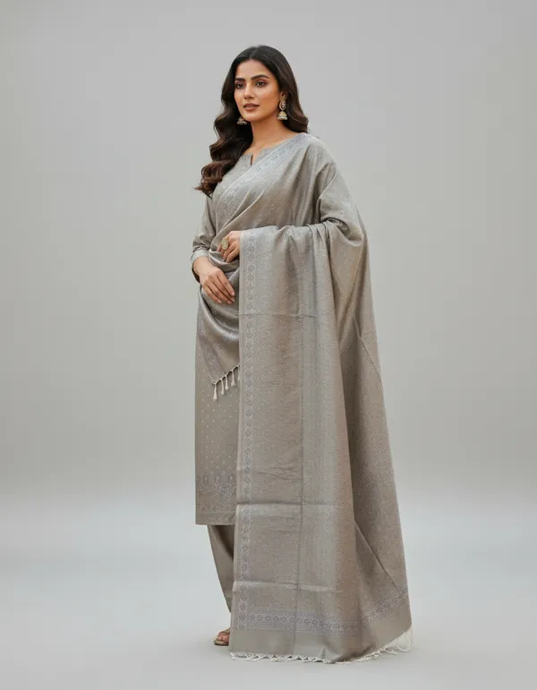 Slate_Grey_Banarasi_Mashru_Silk_Unstitched_Suit_Set_with_Dupatta_|_Womens_Festive_Ethnic_Wear