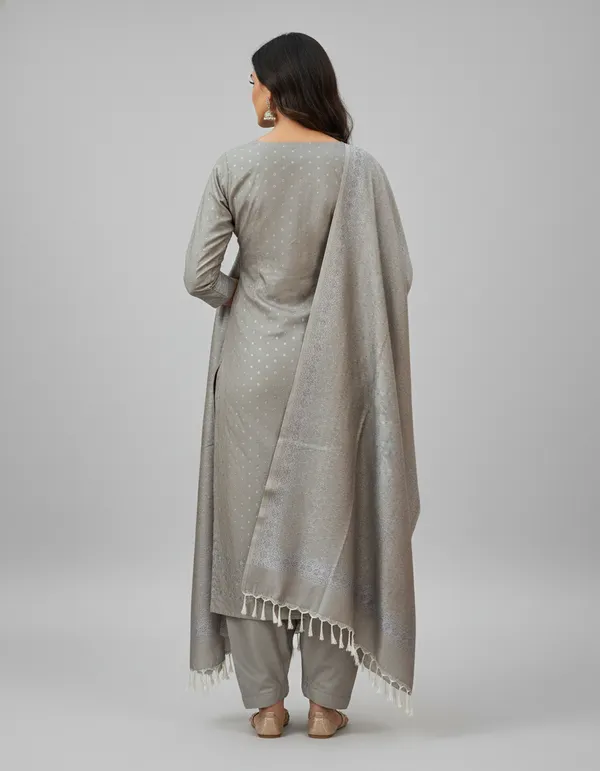 Slate_Grey_Banarasi_Mashru_Silk_Unstitched_Suit_Set_with_Dupatta_|_Womens_Festive_Ethnic_Wear