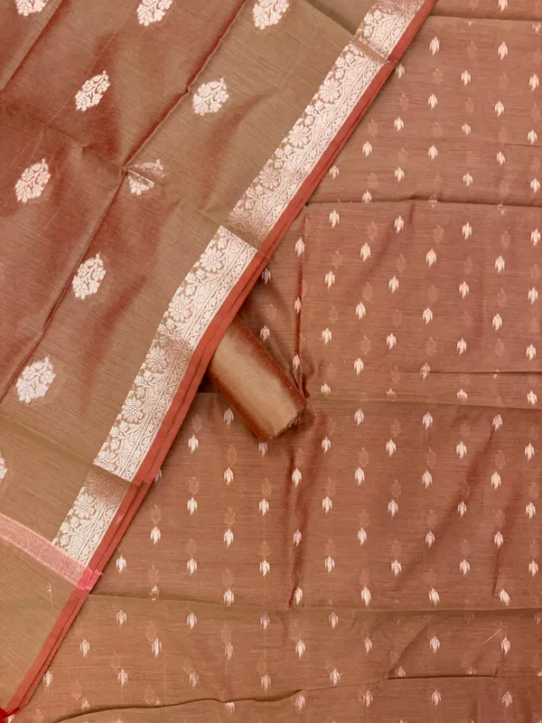 Mehndi_Banarasi_Unstitched_Suit_Fabric_|_Cotton_Silk_Dress_Material_with_Zari_Weaving