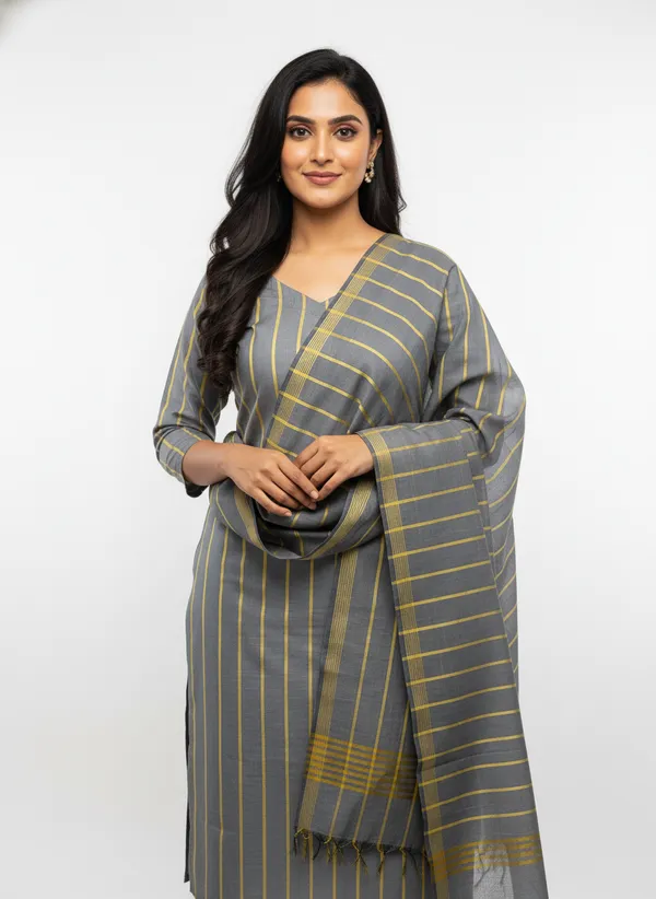 Grey_Banarasi_Cotton_Silk_Unstitched_Suit_Set_with_Dupatta_For_Women