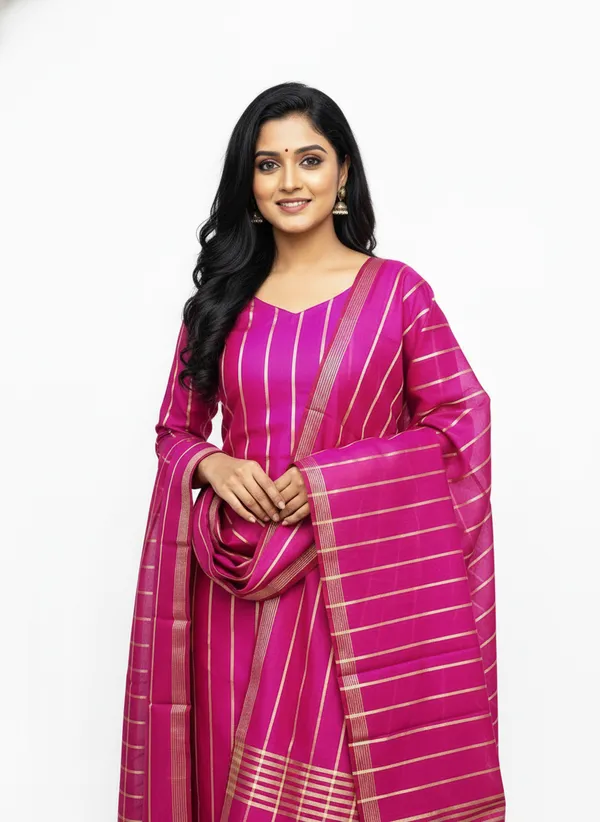 Magenta_Banarasi_Unstitched_Suit_Fabric_|_Cotton_Silk_Dress_Material_with_Zari_Weaving