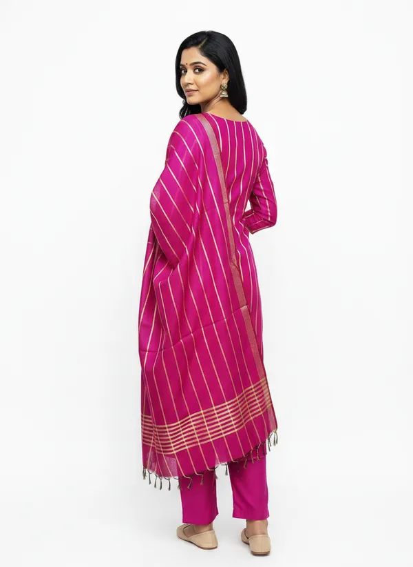 Magenta_Banarasi_Unstitched_Suit_Fabric_|_Cotton_Silk_Dress_Material_with_Zari_Weaving