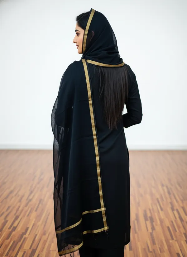 Black_Banarasi_Plain_Dupatta_with_Zari_Border_for_Women_|_Lightweight_Traditional_Ethnic_Dupatta