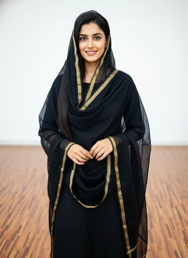 Black_Banarasi_Plain_Dupatta_with_Zari_Border_for_Women_|_Lightweight_Traditional_Ethnic_Dupatta