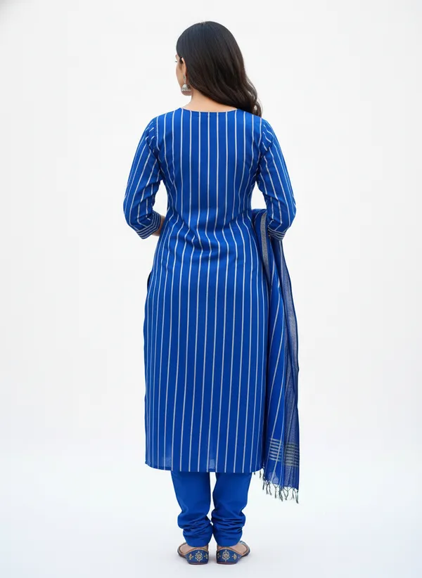 Royal_Blue_Banarasi_Cotton_Silk_Unstitched_Suit_Set_with_Dupatta_For_Women