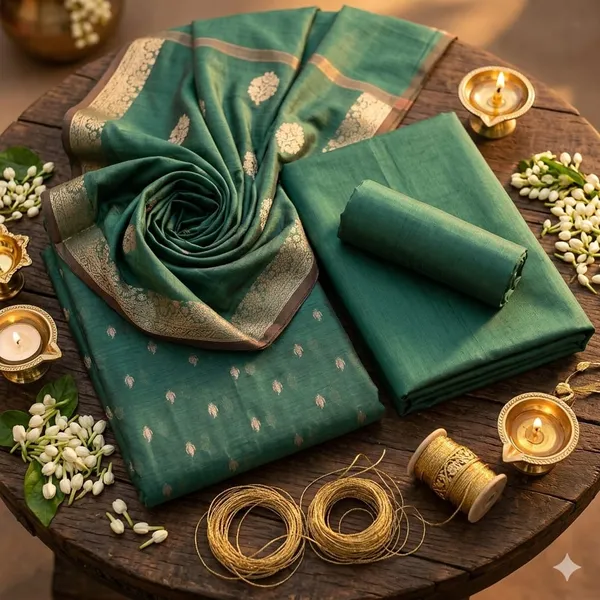 Sea_Green_Banarasi_Unstitched_Suit_Fabric_|_Cotton_Silk_Dress_Material_with_Zari_Weaving