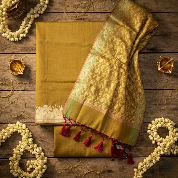 Mehendi_Banarasi_Unstitched_Suit_Fabric_|_Cotton_Silk_Dress_Material_with_Zari_Weaving