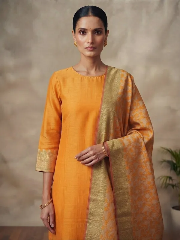 Mustard_Banarasi_Unstitched_Suit_Fabric_|_Cotton_Silk_Dress_Material_with_Zari_Weaving