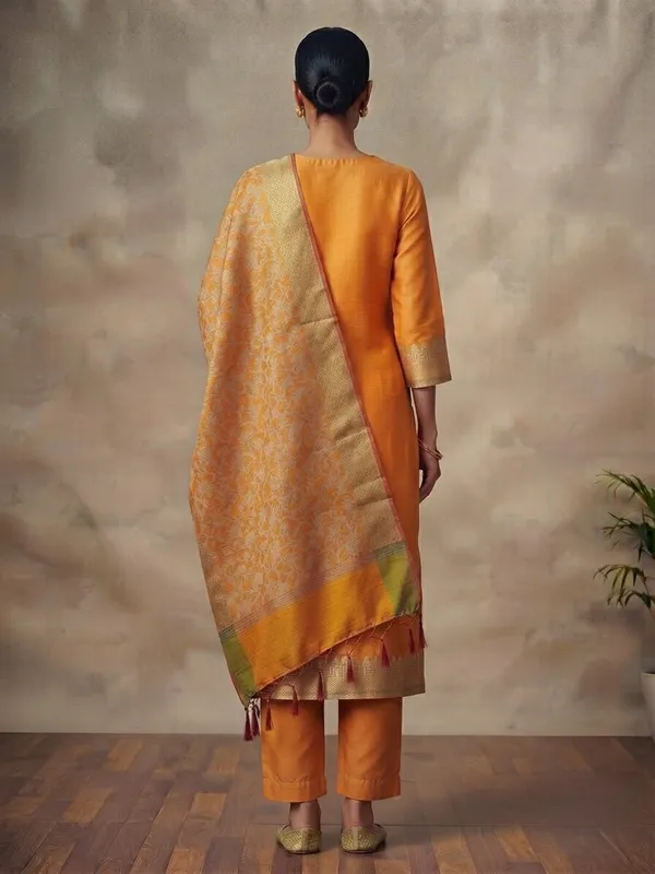 Mustard_Banarasi_Unstitched_Suit_Fabric_|_Cotton_Silk_Dress_Material_with_Zari_Weaving