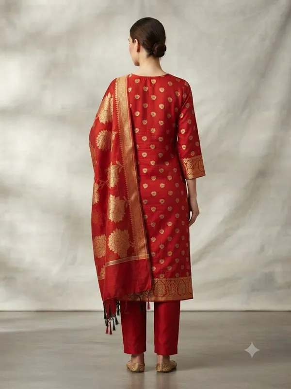 Maroon_Banarasi_Unstitched_Suit_Fabric_|_Cotton_Silk_Dress_Material_with_Zari_Weaving