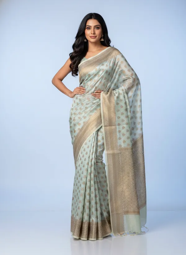 Ice_Blue_Banarasi_Kota_Silk_Zari_Weaved_Saree