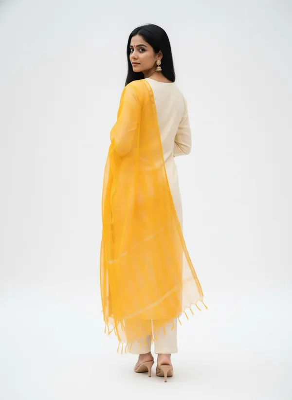 Yellow_Banarasi_Moonga_Check_Dupatta_For_Women