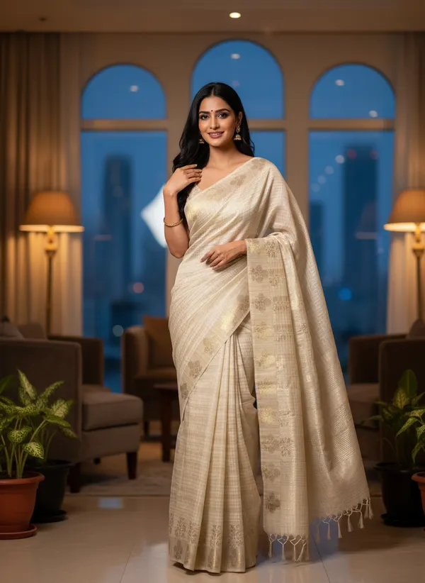 Yellow_Banarasi_Premium_Khadi_Silk_Saree_||_Authentic_Indian_Silk_Saree