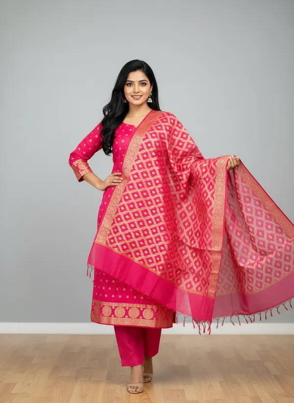 Rani_Banarasi_Women's_Unstitched_Suit_Material_With_Dupatta_For_Women