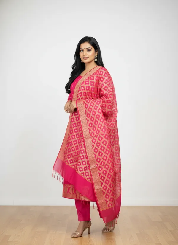 Rani_Banarasi_Women's_Unstitched_Suit_Material_With_Dupatta_For_Women