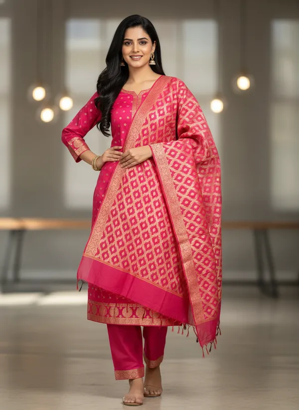 Rani_Banarasi_Women's_Unstitched_Suit_Material_With_Dupatta_For_Women
