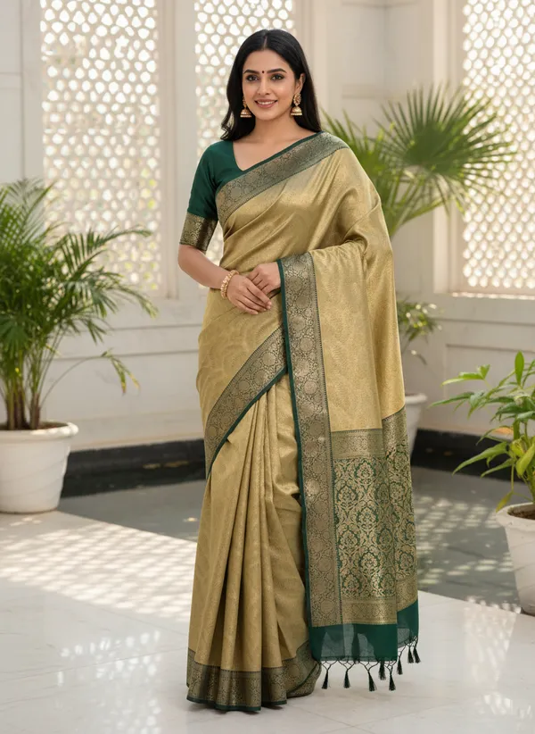 Bottel_Green_Tissue_Silk_Sarees_Online_|_Authentic_Banarasi_Collection