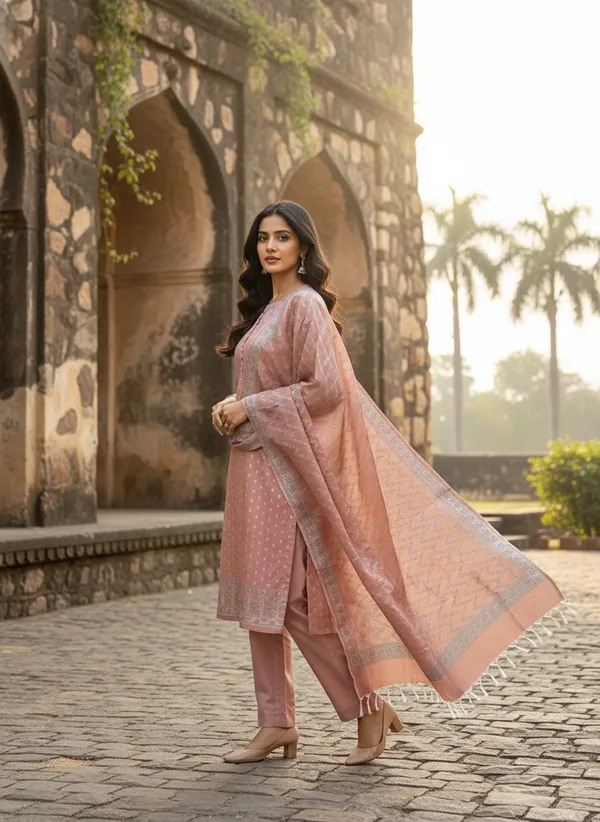 Magenta_Banarasi_Mashru_Silk_Unstitched_Suit_Set_with_Dupatta_|_Womens_Festive_Ethnic_Wear
