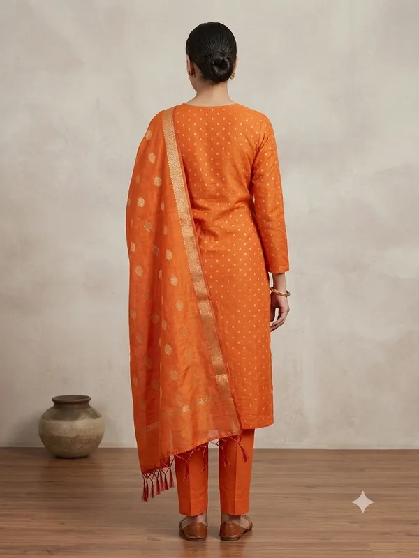Yellow_Banarasi_Unstitched_Suit_Fabric_|_Cotton_Silk_Dress_Material_with_Zari_Weaving