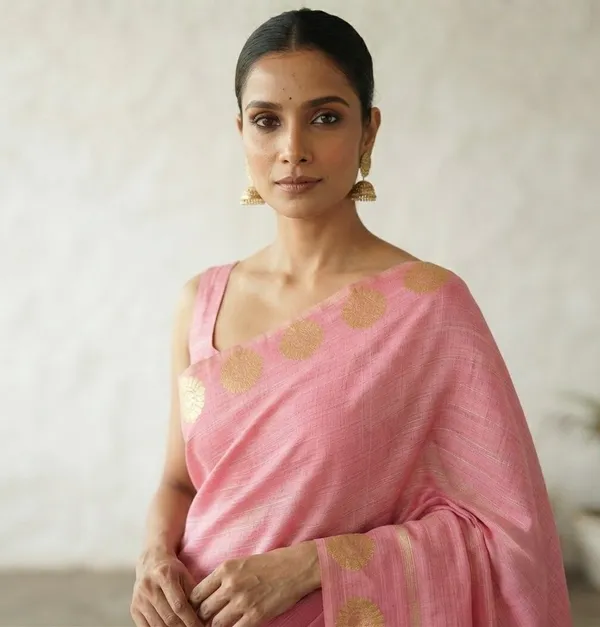 Light_Pink_Banarasi_Premium_Khadi_Silk_Saree_||_Authentic_Indian_Silk_Saree