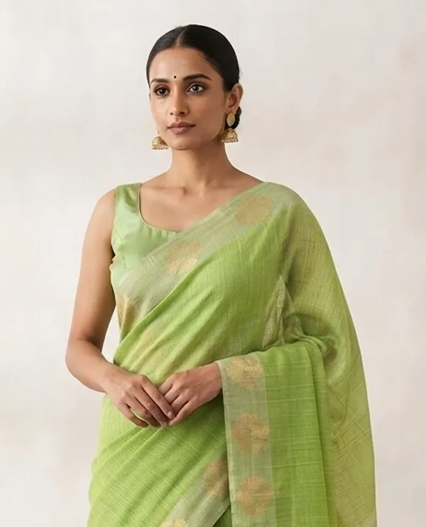 Pista_Pink_Banarasi_Premium_Khadi_Silk_Saree_||_Authentic_Indian_Silk_Saree