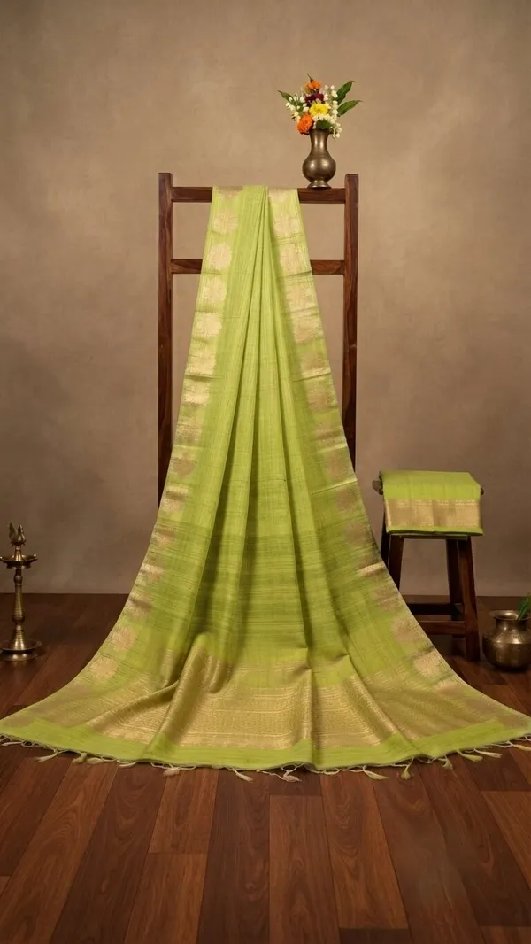 Pista_Pink_Banarasi_Premium_Khadi_Silk_Saree_||_Authentic_Indian_Silk_Saree