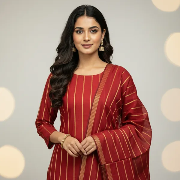 Maroon_Banarasi_Cotton_Silk_Unstitched_Suit_Set_with_Dupatta_For_Women