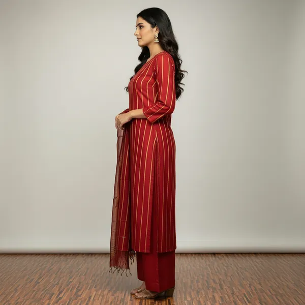 Maroon_Banarasi_Cotton_Silk_Unstitched_Suit_Set_with_Dupatta_For_Women